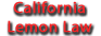 Calilfornia Lemon Law